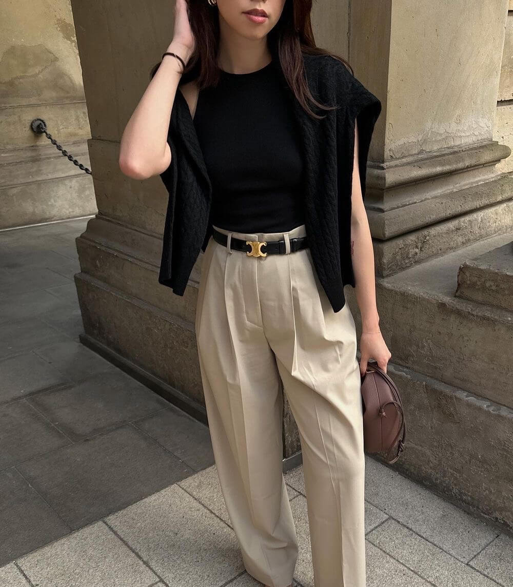 Dam Bälte - tunt - elegant - guldspänne - Bälten för kvinnor-Mira Lina