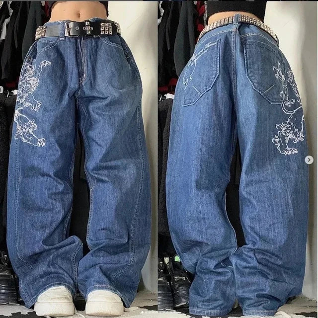 Baggy Jeans | Loose Fit | Wide Leg | Cargo Jeans | Damjeans-Mira Lina