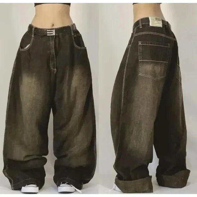 Baggy Jeans | Loose Fit | Wide Leg | Cargo Jeans | Damjeans-Mira Lina