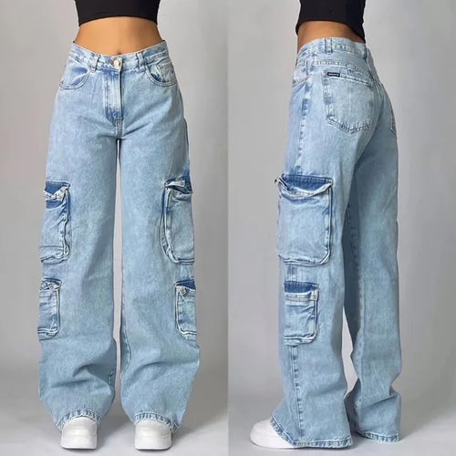 Baggy Jeans | Loose Fit | Wide Leg | Cargo Jeans | Damjeans-Mira Lina