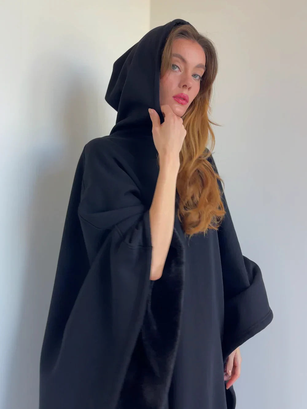 Blanket Hoodie - Oversized hoodie i mysig fleece för kvinnor Loungewear-Mira Lina
