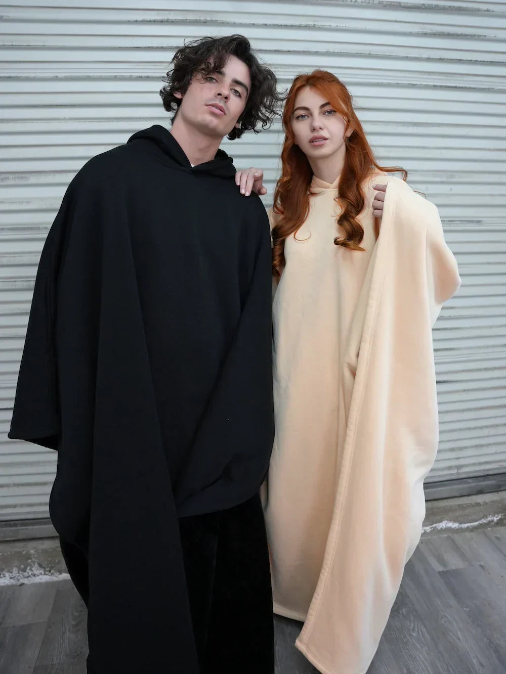 Blanket Hoodie - Oversized hoodie i mysig fleece för kvinnor Loungewear-Mira Lina