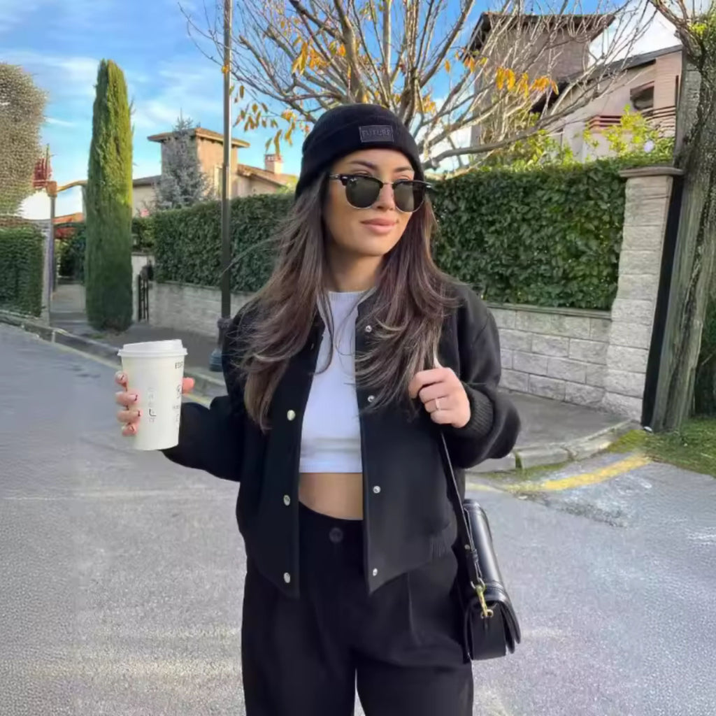 Bomberjacka - Lätt Bombardierjacka för kvinnor för sommaren-Mira Lina