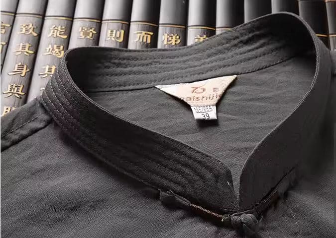 Co-Ord Set - Tvådelat set i slubväv med lång ärm för kvinnor Eastern-Mira Lina