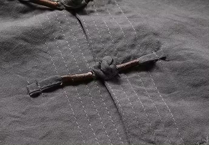 Co-Ord Set - Tvådelat set i slubväv med lång ärm för kvinnor Eastern-Mira Lina