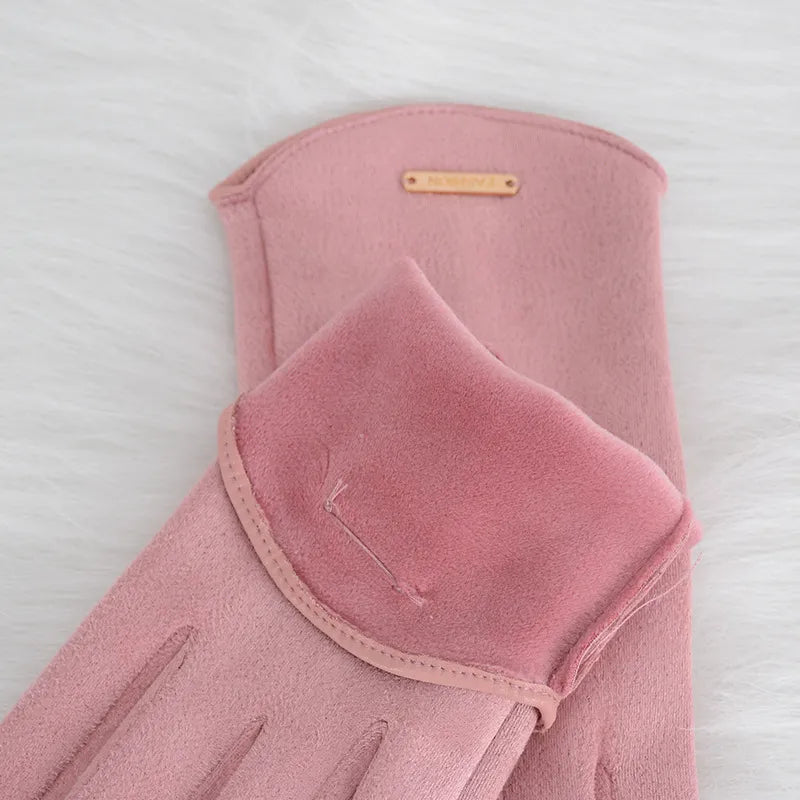 Damhandskar – Varma – Mocka – Touchscreenhandskar – Vinterhandskar-Mira Lina