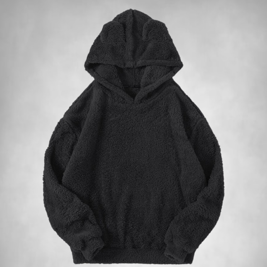 Fleecetröja - Björnöra - Varm - Pullover Hoodie - Hoodie för kvinnor-Mira Lina