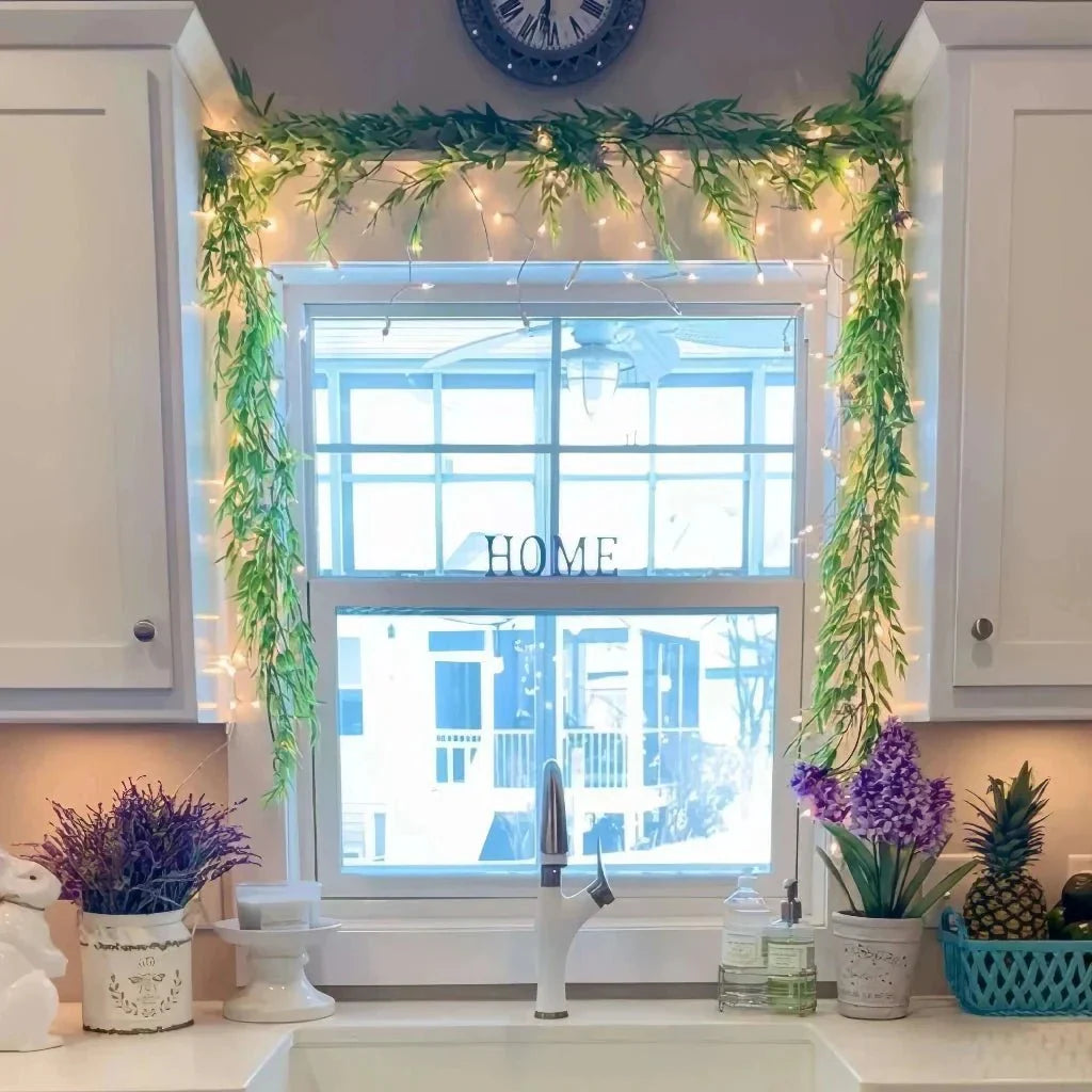 Förbelysta girlander – LED – Konstgjorda – Julgirlander – Julbelysning-Mira Lina