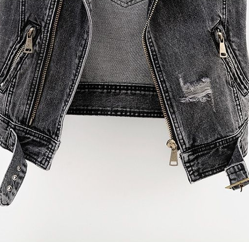 Jeansväst – Mörkgrå – Ärmlös – Jeansgilet – Jeansväst för damer-Mira Lina
