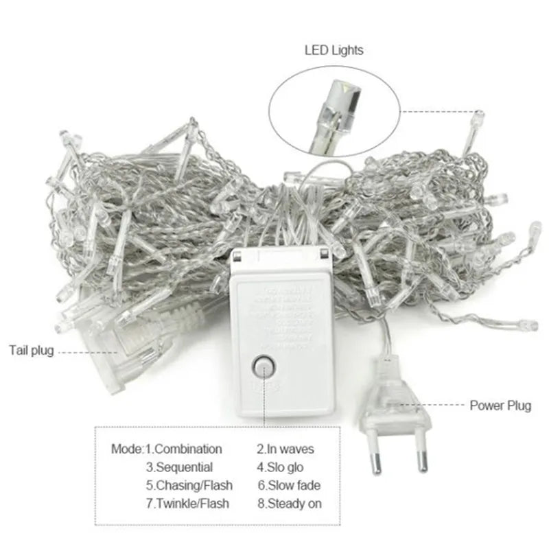 Julbelysning för fönster - hängande julbelysning för inomhus- och utomhusbruk-Mira Lina