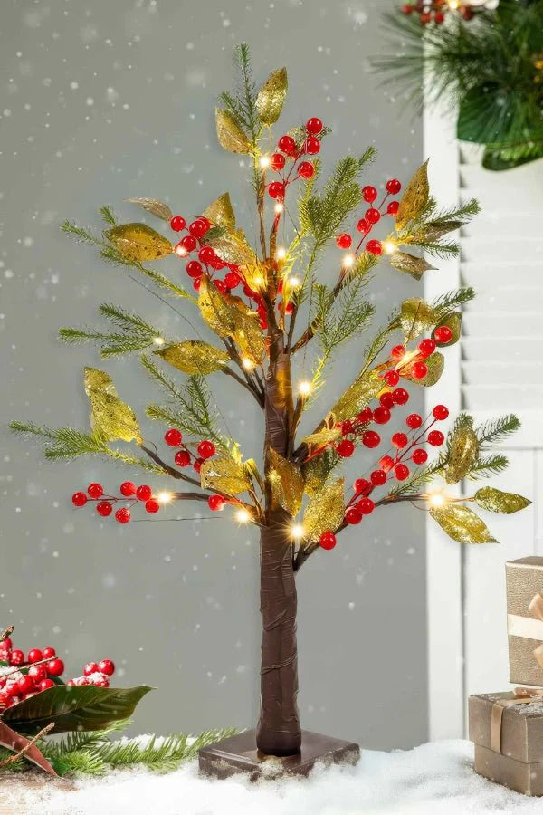 Julbordslampa - Konstgjord julblomma LED-dekoration-Mira Lina