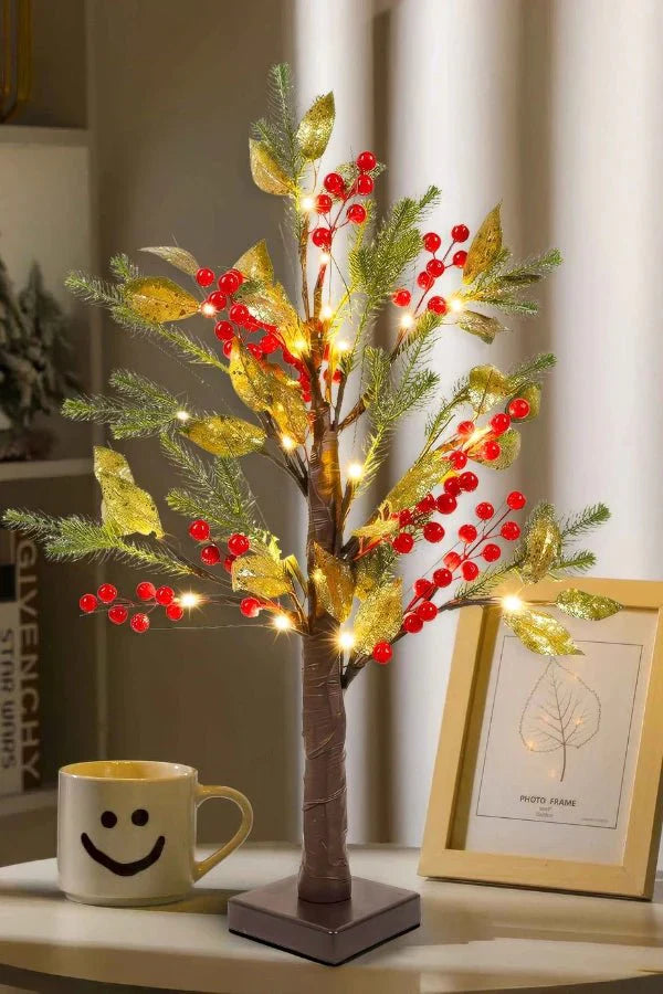 Julbordslampa - Konstgjord julblomma LED-dekoration-Mira Lina