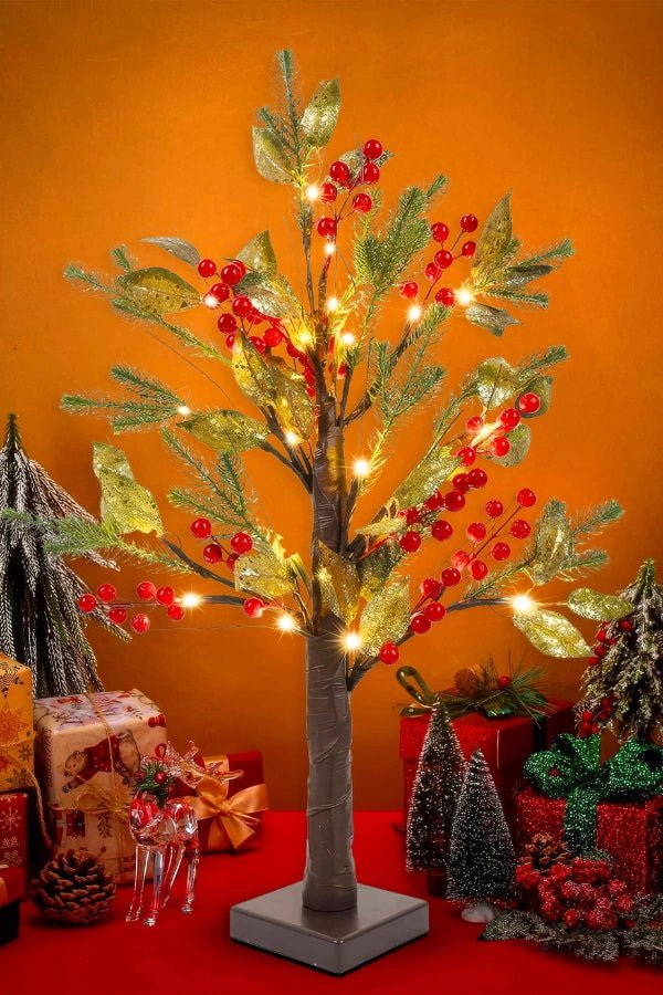 Julbordslampa - Konstgjord julblomma LED-dekoration-Mira Lina