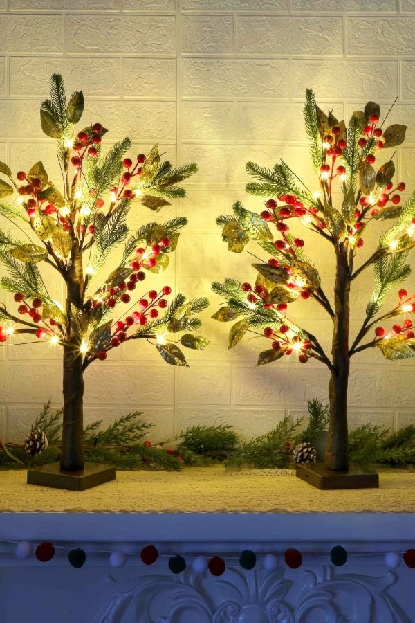 Julbordslampa - Konstgjord julblomma LED-dekoration-Mira Lina