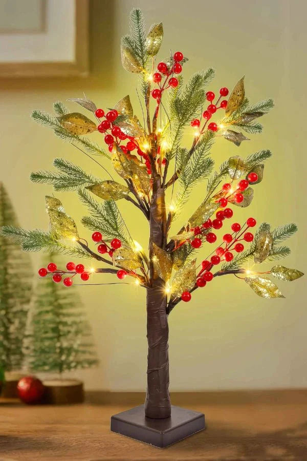 Julbordslampa - Konstgjord julblomma LED-dekoration-Mira Lina