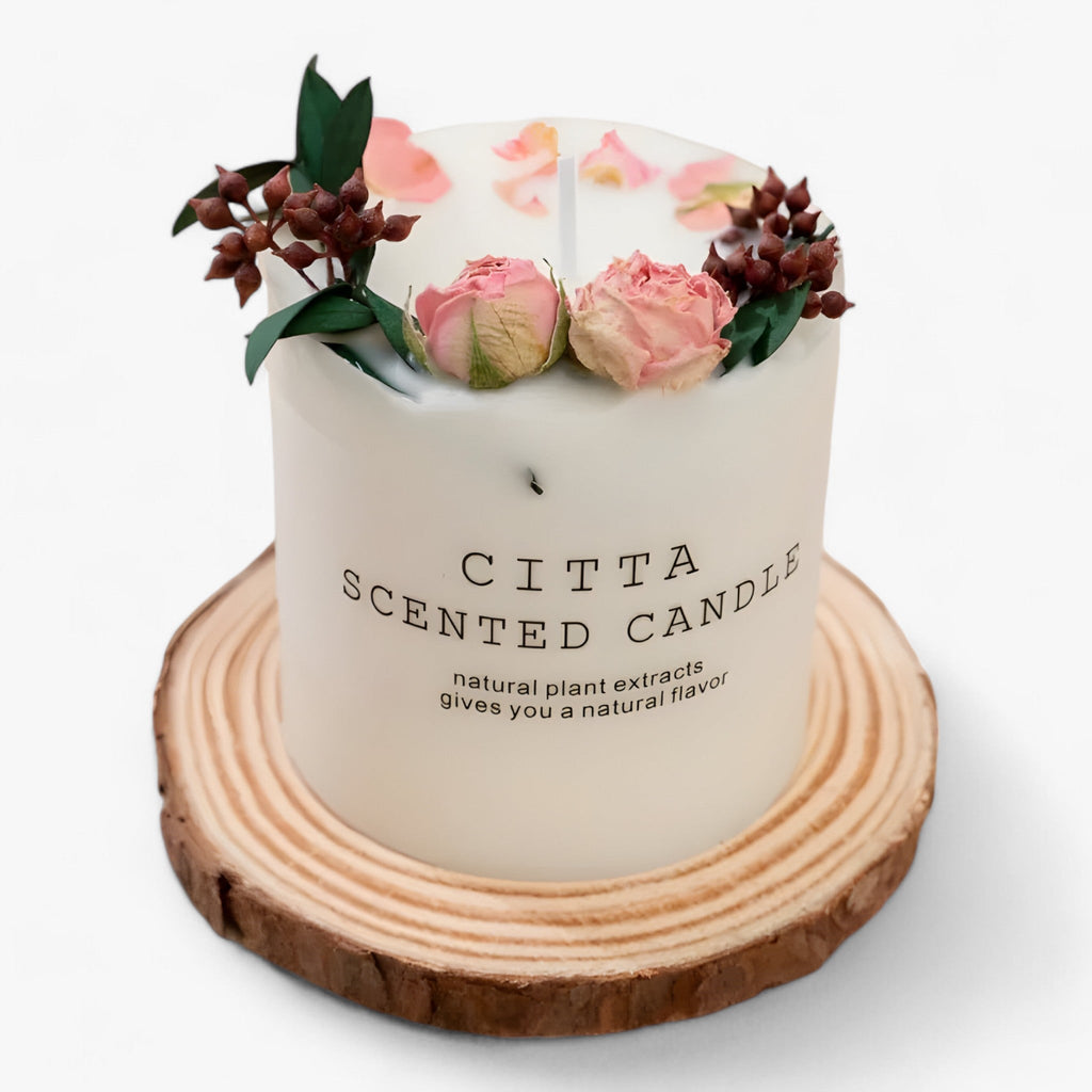 Julstearinljus – Naturligt doftande stearinljus Juldekorationer-Mira Lina