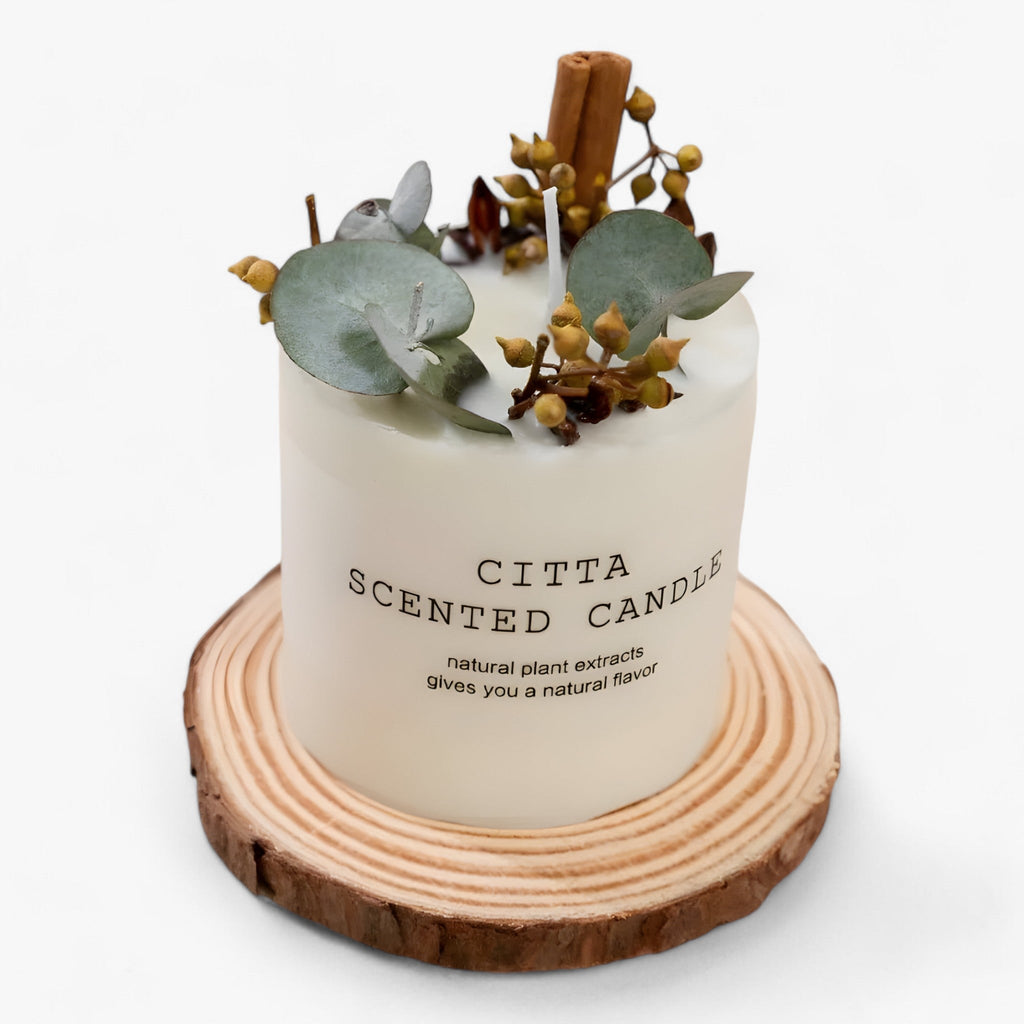 Julstearinljus – Naturligt doftande stearinljus Juldekorationer-Mira Lina