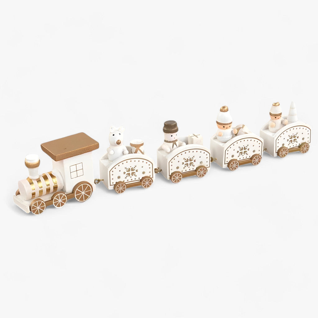 Jultågdekoration | Trä | Liten | Tågjulpynt | Juldekoration-Mira Lina