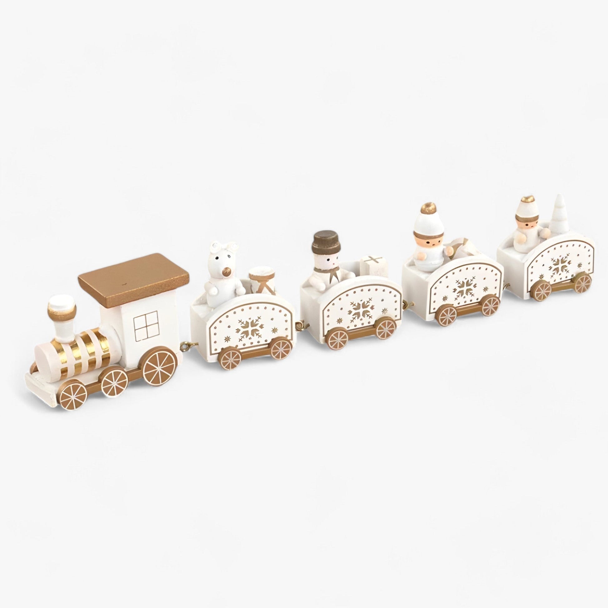 Jultågdekoration | Trä | Liten | Tågjulpynt | Juldekoration-Mira Lina