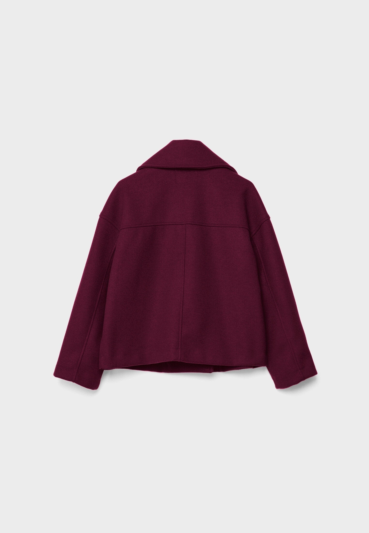 Kort Trench Coat - Dubbelknäppt kort Trench Jacket med lös passform för kvinnor-Mira Lina