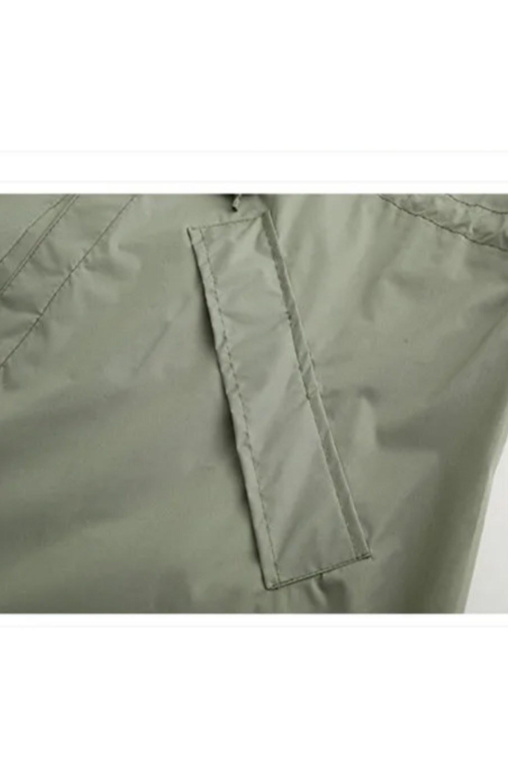 Lång regnrock med huva, dragsko i midjan, regnjacka, lång vattentät jacka för damer-Mira Lina