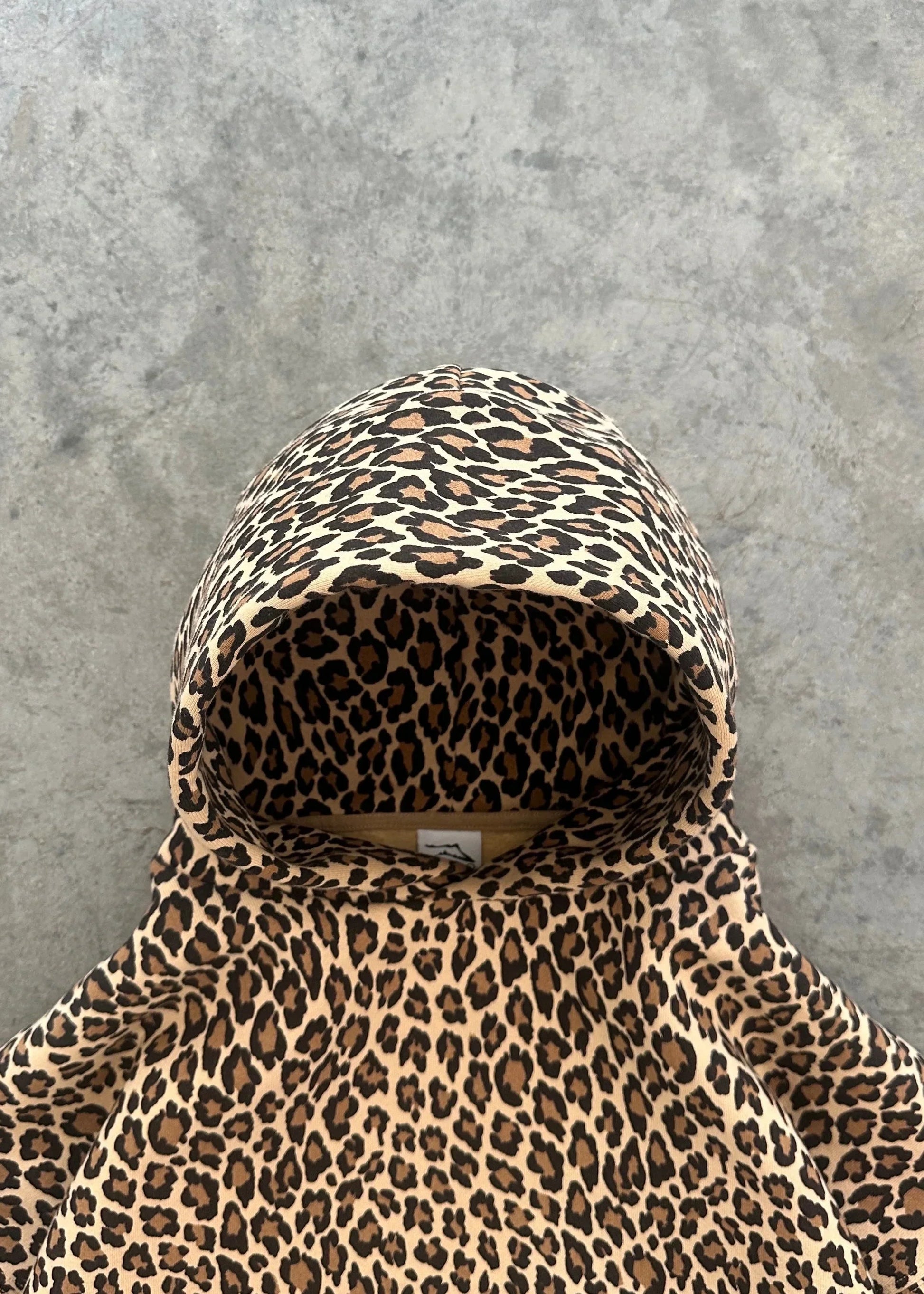 Leopard Hoodie - Bekväm - Pnaturfiberblandningover - Oversized Hoodie - Hoodie för kvinnor-Mira Lina
