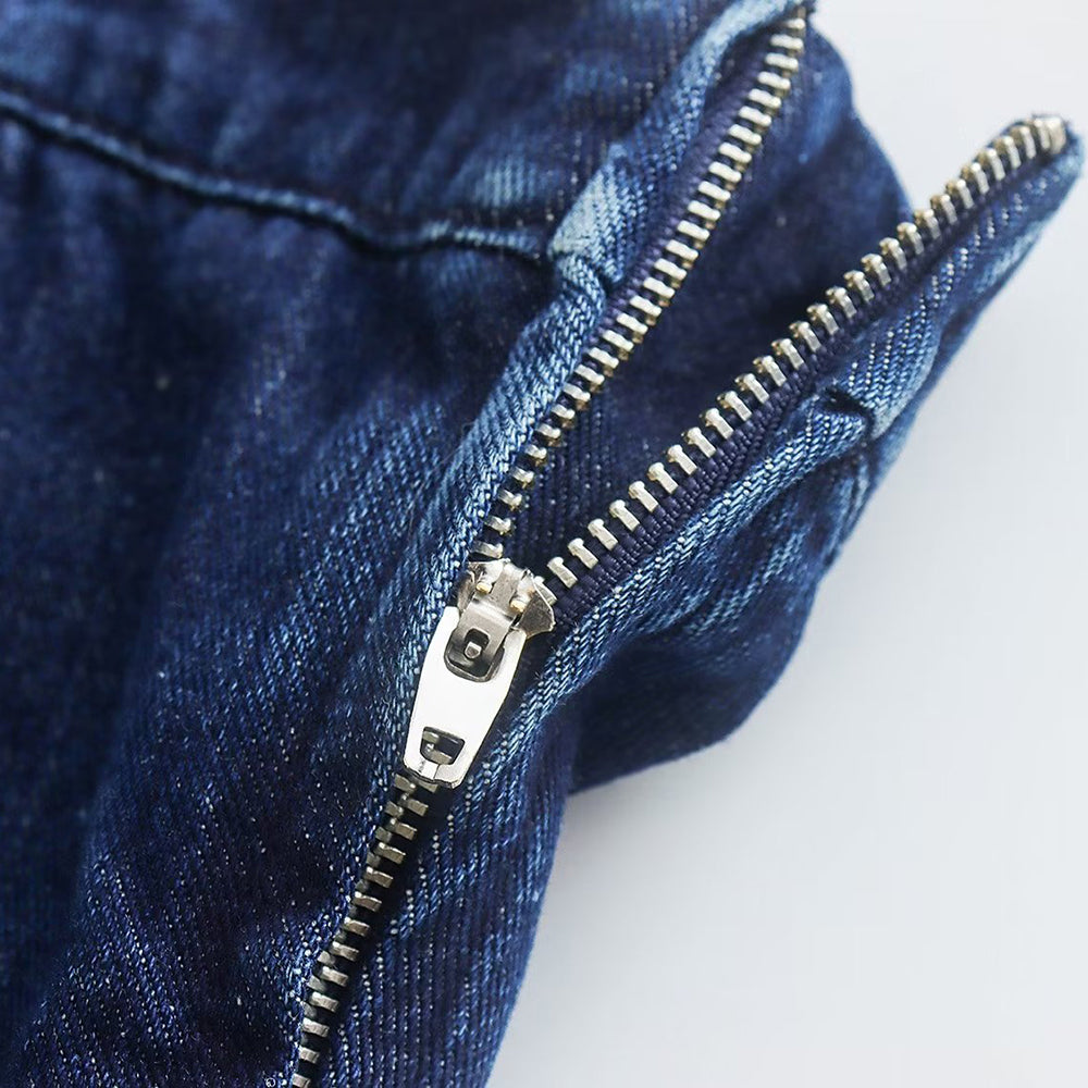 Mini twillvävklänning - Damklänning med axelband i tubbodycon-twillväv-Mira Lina