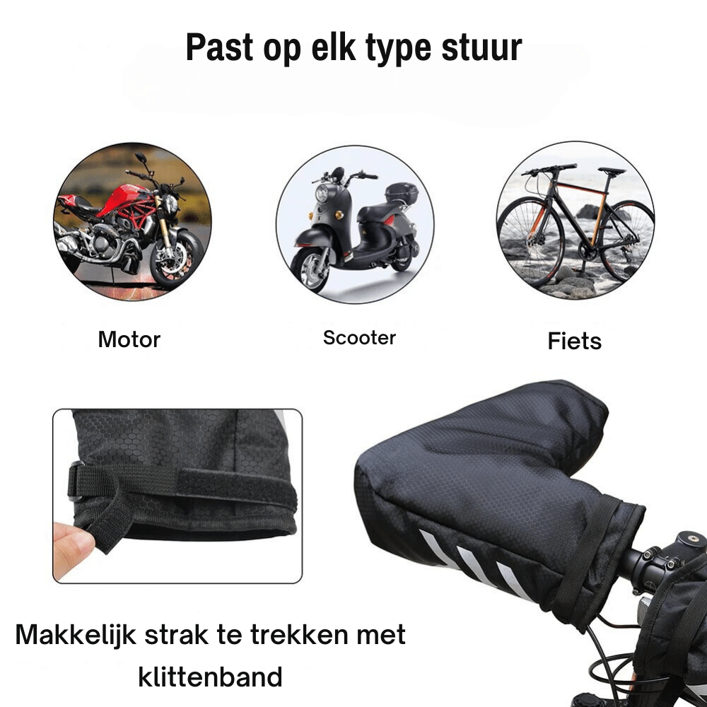 Muffar för motorcykelstyre - Vattentäta - Reflekterande - Cykelhandskar - Muffar för motorcykel-Mira Lina