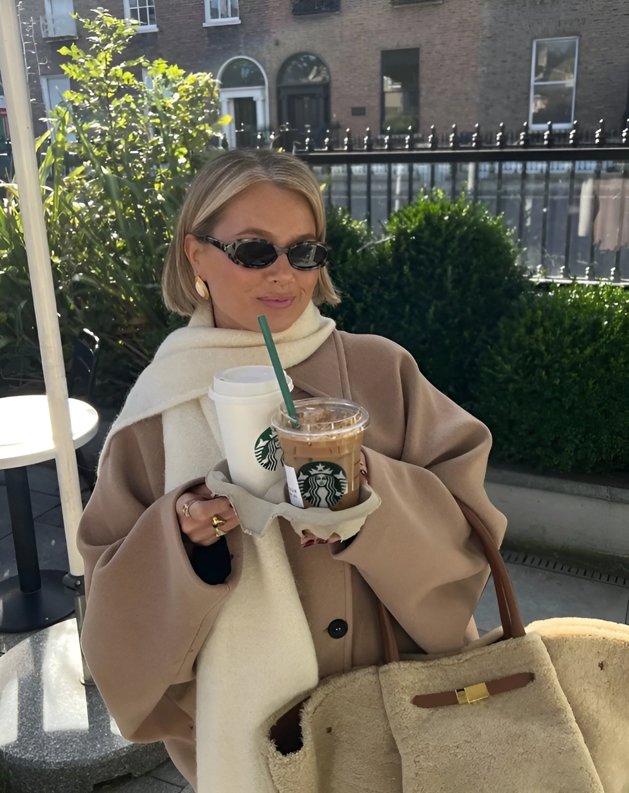 Naturfiberblandningjacka | Oversized | Höst | Naturfiberblandningkappa | Damjackor-Mira Lina