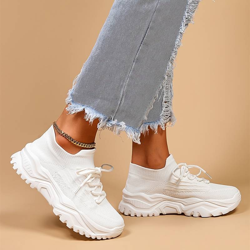 Ortopediska träningsskor | Chunky | Mesh | Slip-On Sneakers | Träningsskor för damer-Mira Lina