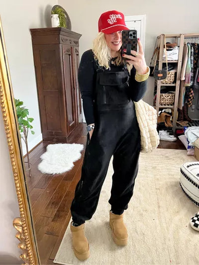 Overaller - Bekväma - Fleece - Overaller Jumpsuit - Gungaree Dam-Mira Lina
