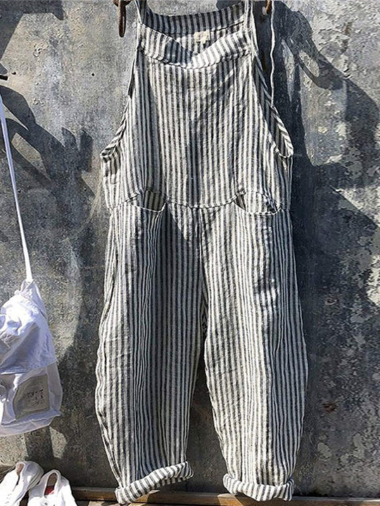 Overalls | Randiga | Löst sittande | Sommaroverall | Damoverall-Mira Lina