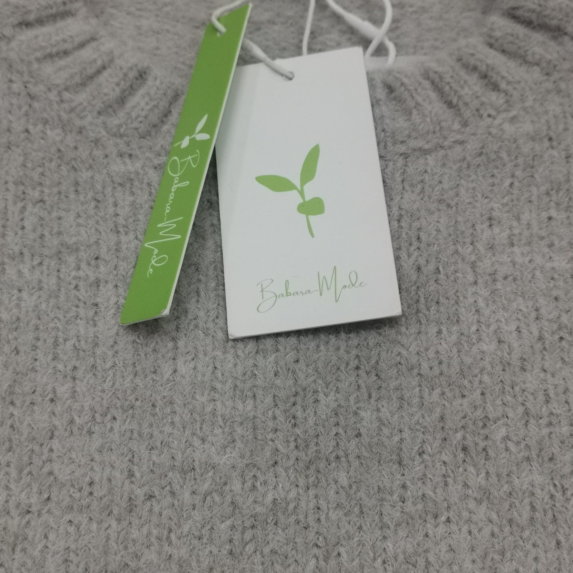 Överdimensionerad tröja – Ljusgrå, löst sittande tröja i grovstickad trikå för damer-Mira Lina