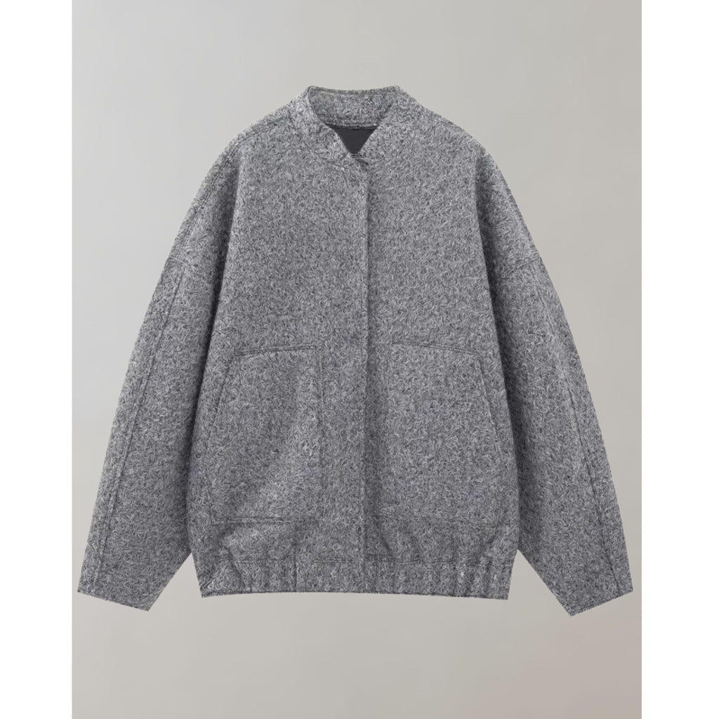 Oversized Bomberjacka | Knappslå | Fickor | Oversized Jacka | Damjacka-Mira Lina