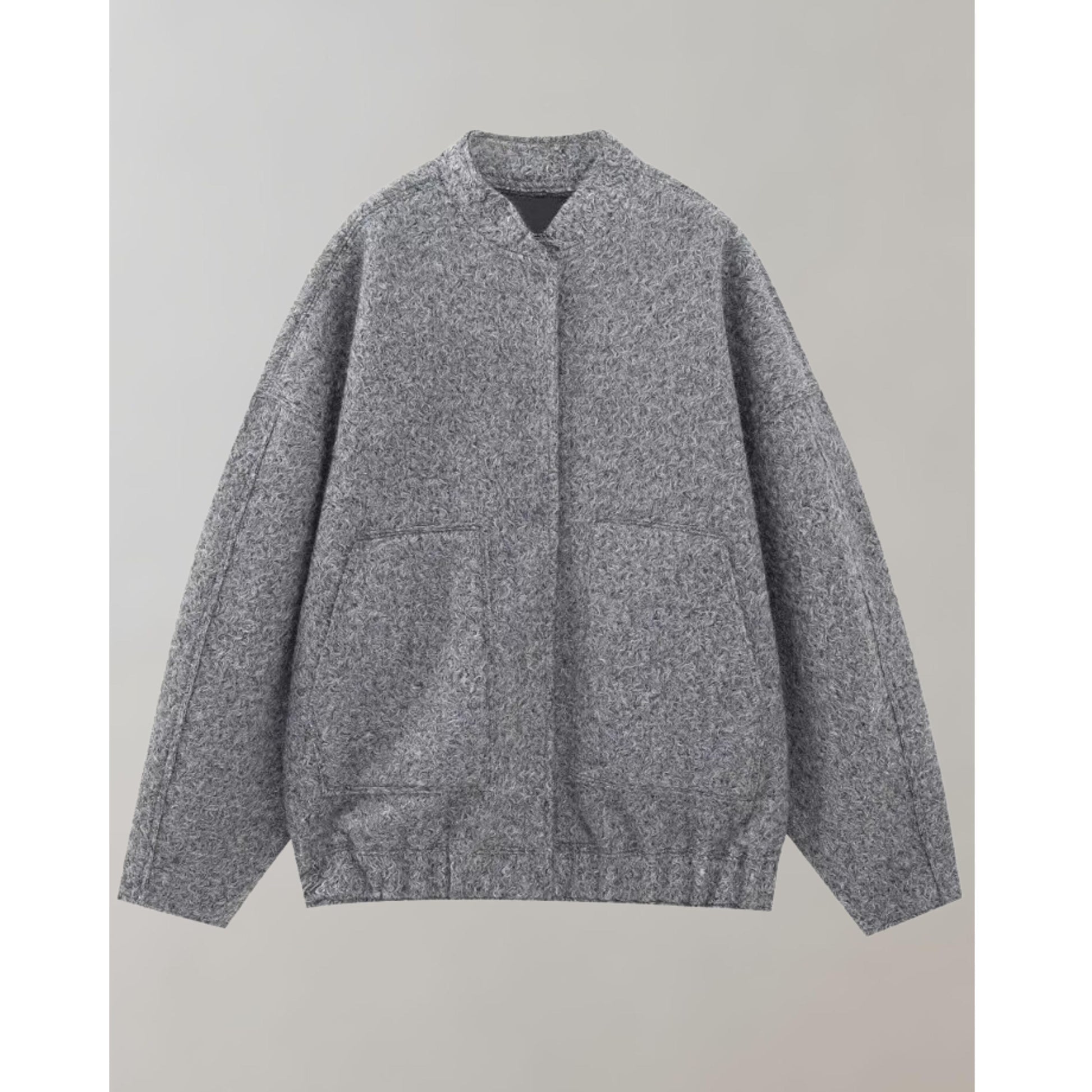 Oversized Bomberjacka | Knappslå | Fickor | Oversized Jacka | Damjacka-Mira Lina