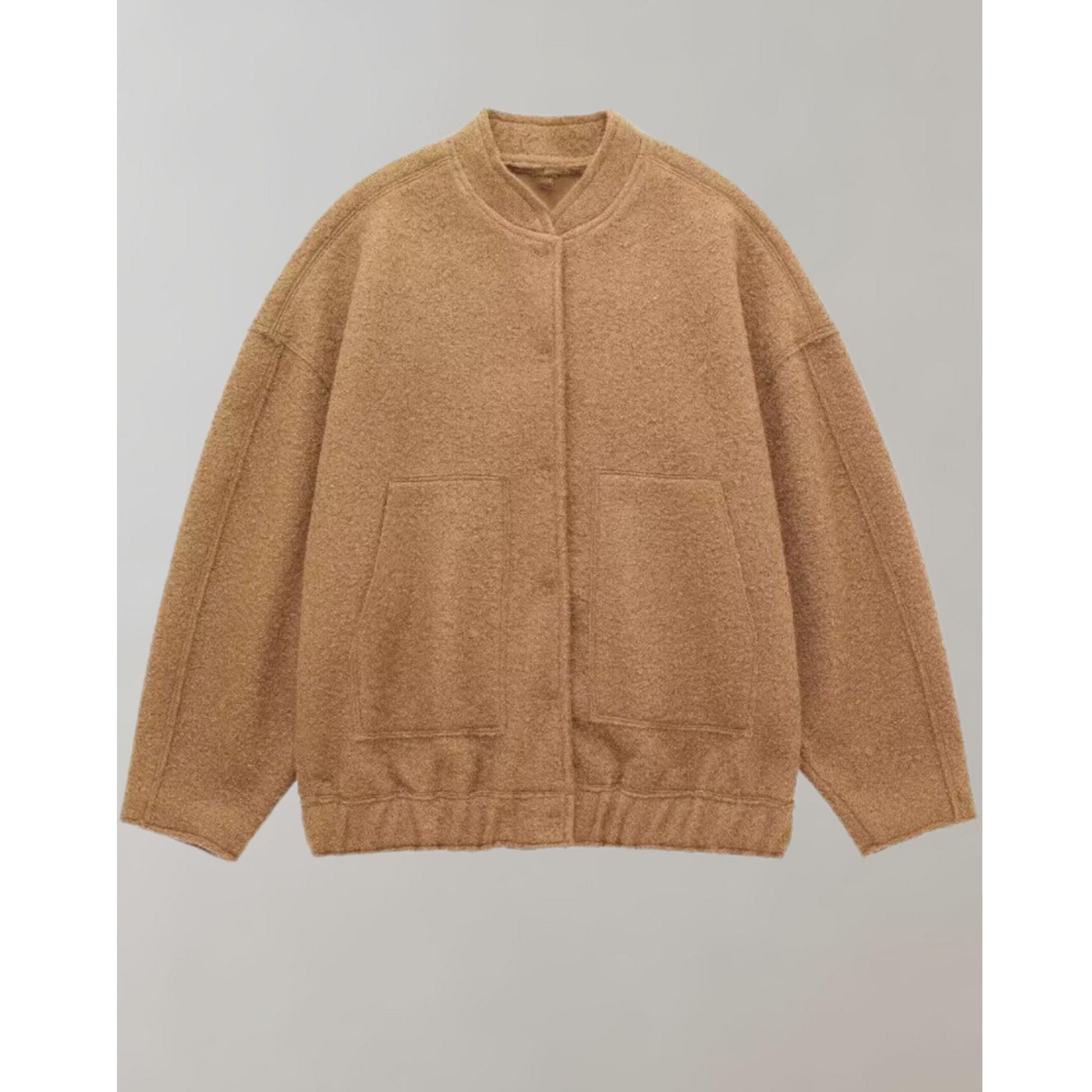 Oversized Bomberjacka | Knappslå | Fickor | Oversized Jacka | Damjacka-Mira Lina