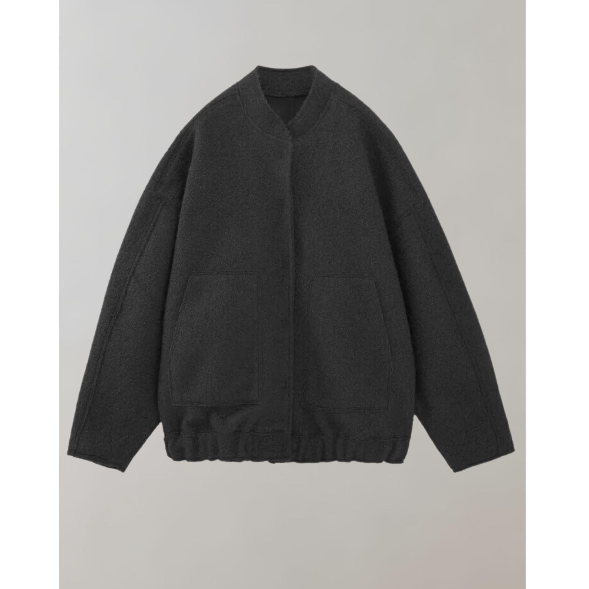 Oversized Bomberjacka | Knappslå | Fickor | Oversized Jacka | Damjacka-Mira Lina