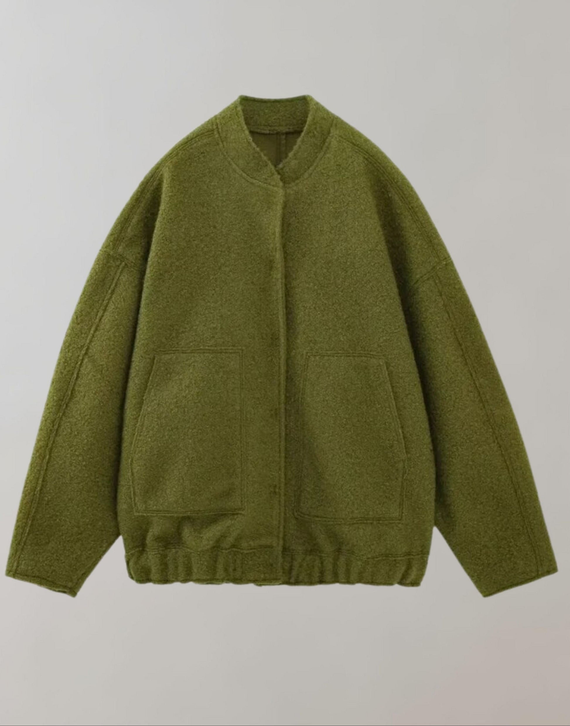 Oversized bomberjacka | Casual | Knäppt | Oversized jacka | Damjacka-Mira Lina