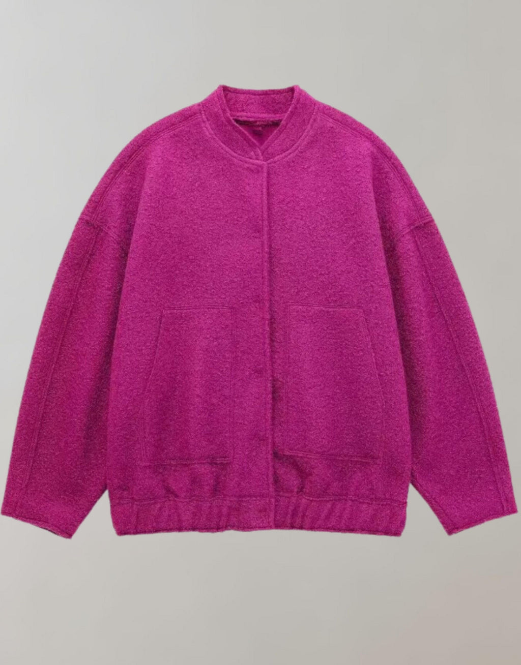 Oversized bomberjacka | Casual | Knäppt | Oversized jacka | Damjacka-Mira Lina