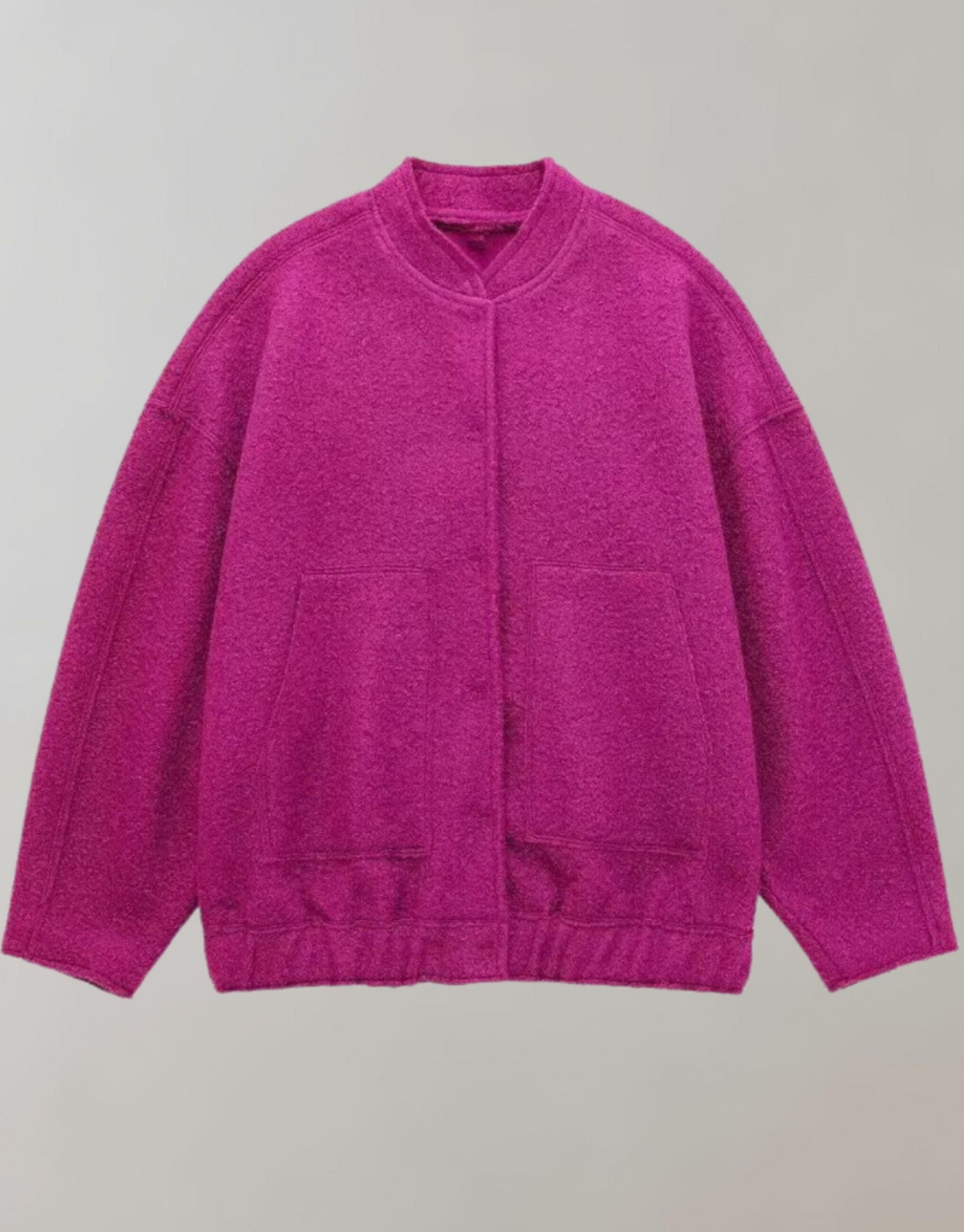 Oversized bomberjacka | Casual | Knäppt | Oversized jacka | Damjacka-Mira Lina