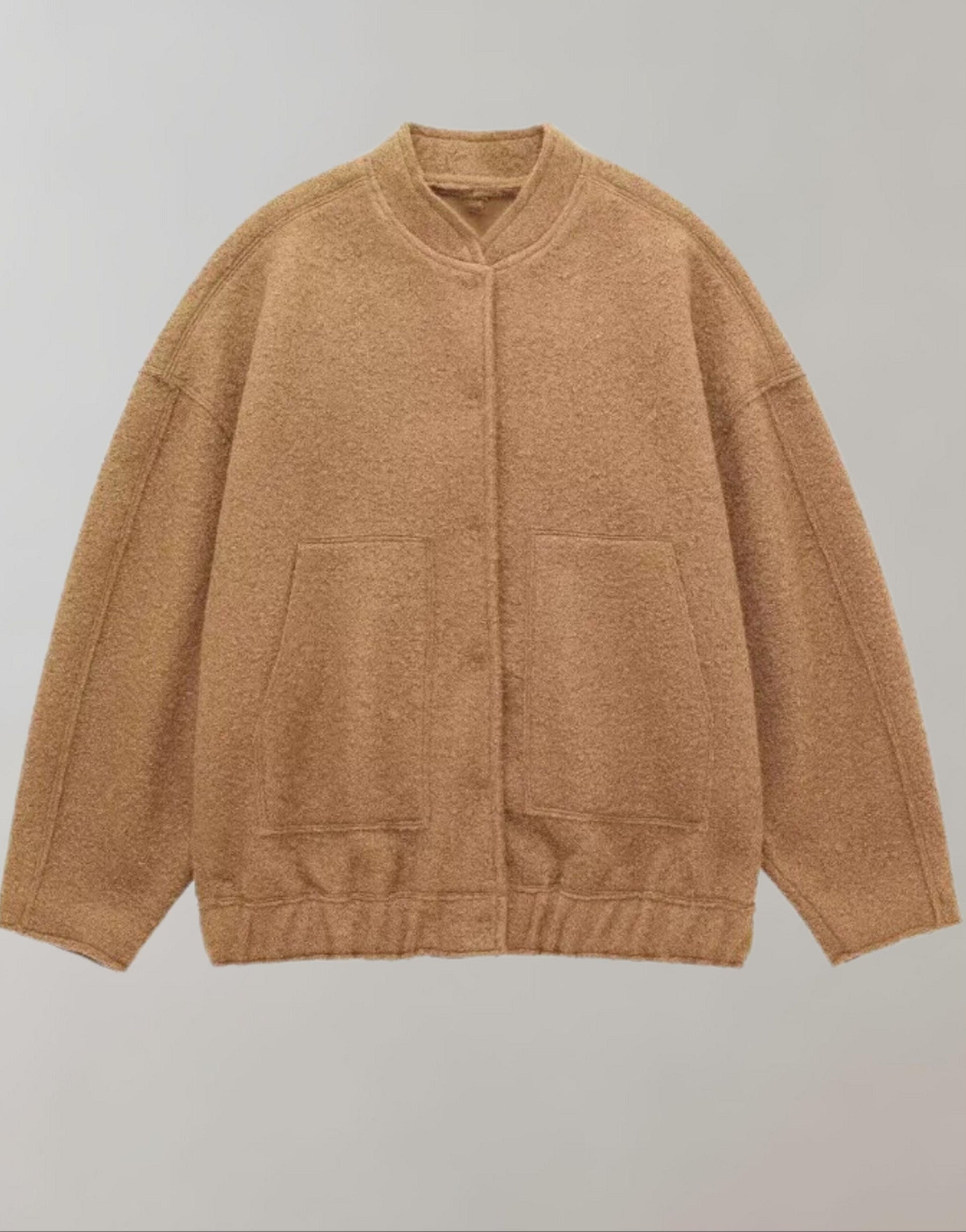 Oversized bomberjacka | Casual | Knäppt | Oversized jacka | Damjacka-Mira Lina