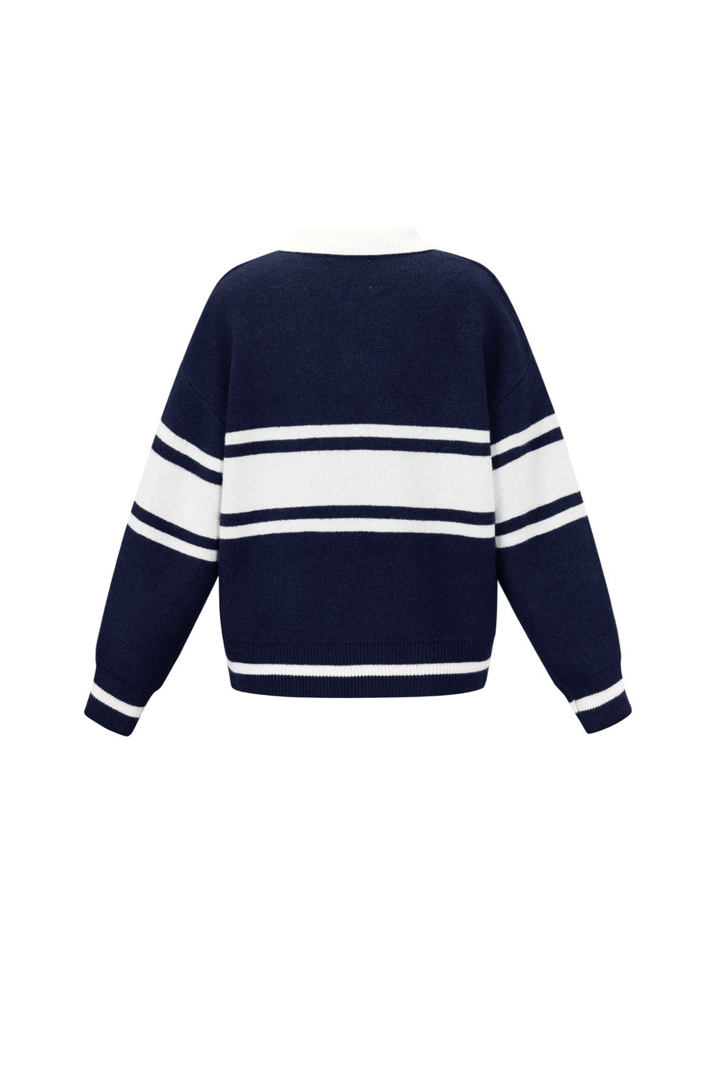 Polotröja – Los Angeles – Krage – Stickad tröja – Stickade plagg för damer-Mira Lina