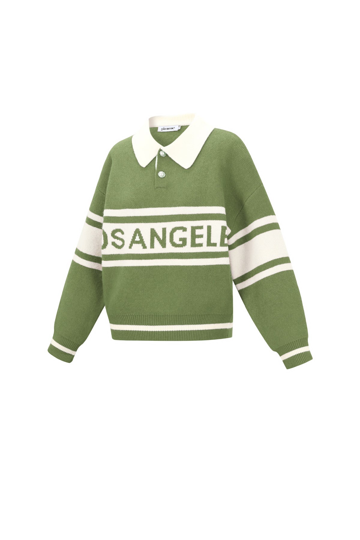 Polotröja – Los Angeles – Krage – Stickad tröja – Stickade plagg för damer-Mira Lina