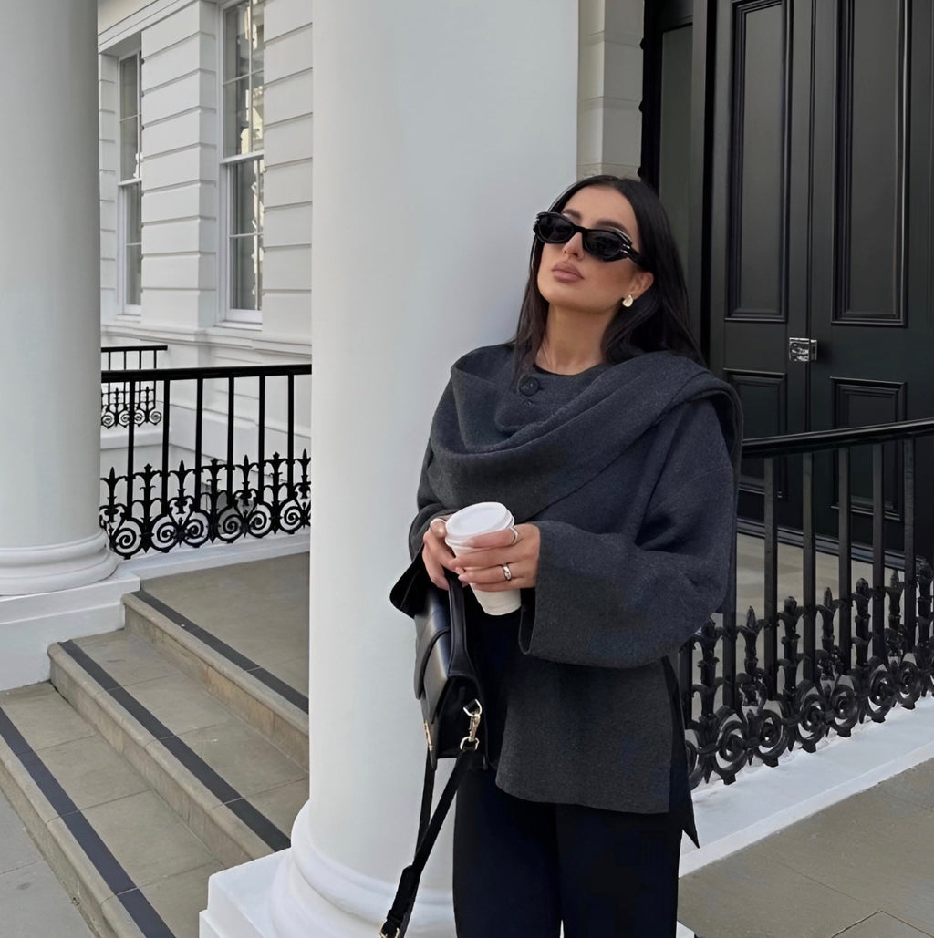 Ponchokappa – Naturfiberblandning – Höst – Ponchokappa – Damrock-Mira Lina