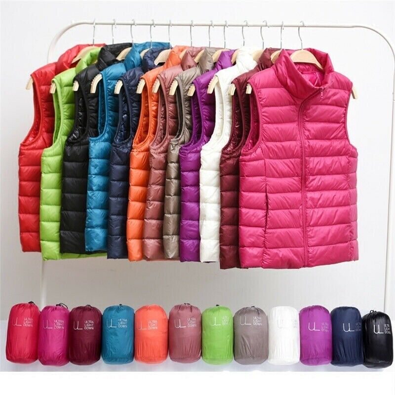 Puffer Gilet | Vadderad | Bodywarmer | Dunväst | Damväst-Mira Lina
