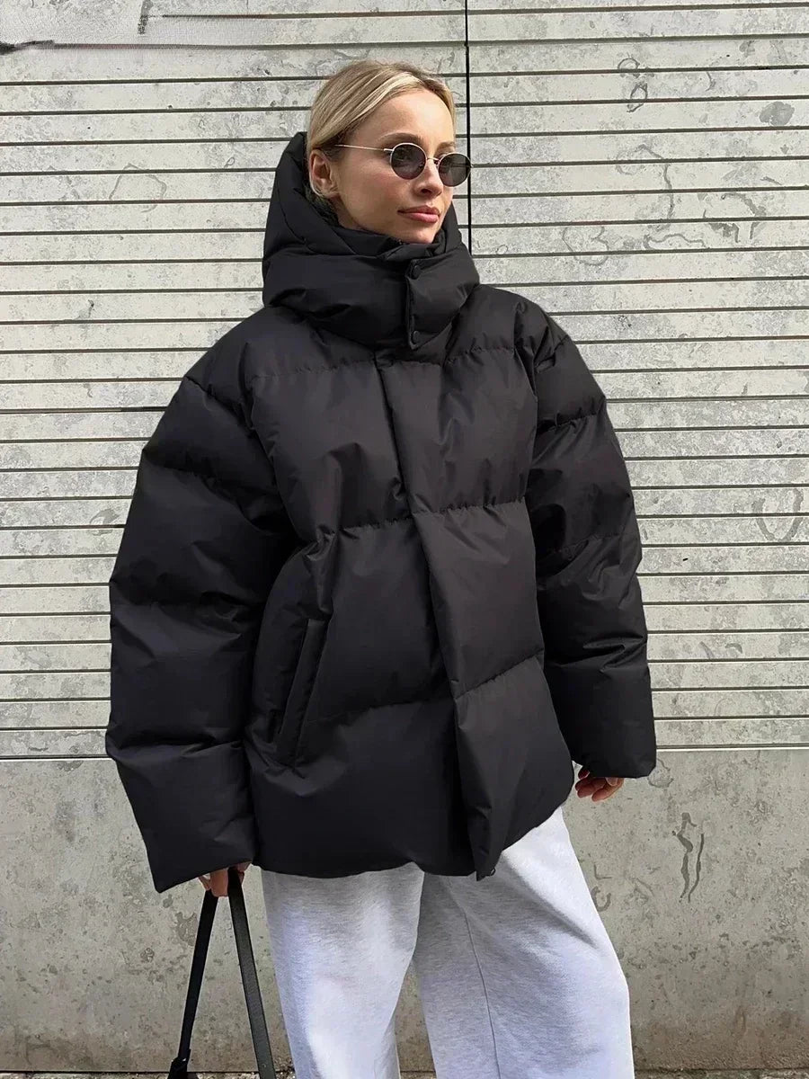 Pufferjacka | Oversized | Vadderad | Dunjacka | Vinterjacka för damer-Mira Lina