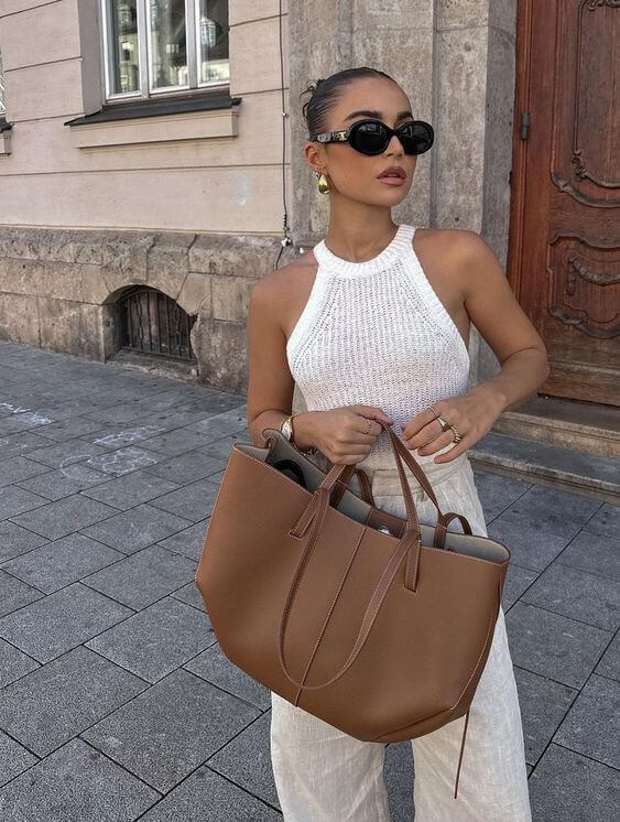 Shopperväska – Stor – Axelväska – Toteväska-Mira Lina