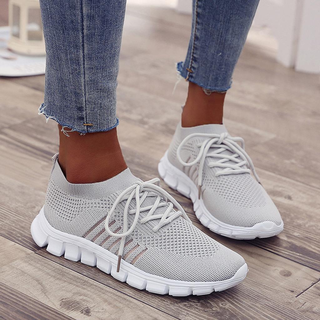 Slip-On Sneakers - Andningsaktiva - Ergonomisk forma - Mesh Sneakers - Träningsskor för kvinnor-Mira Lina
