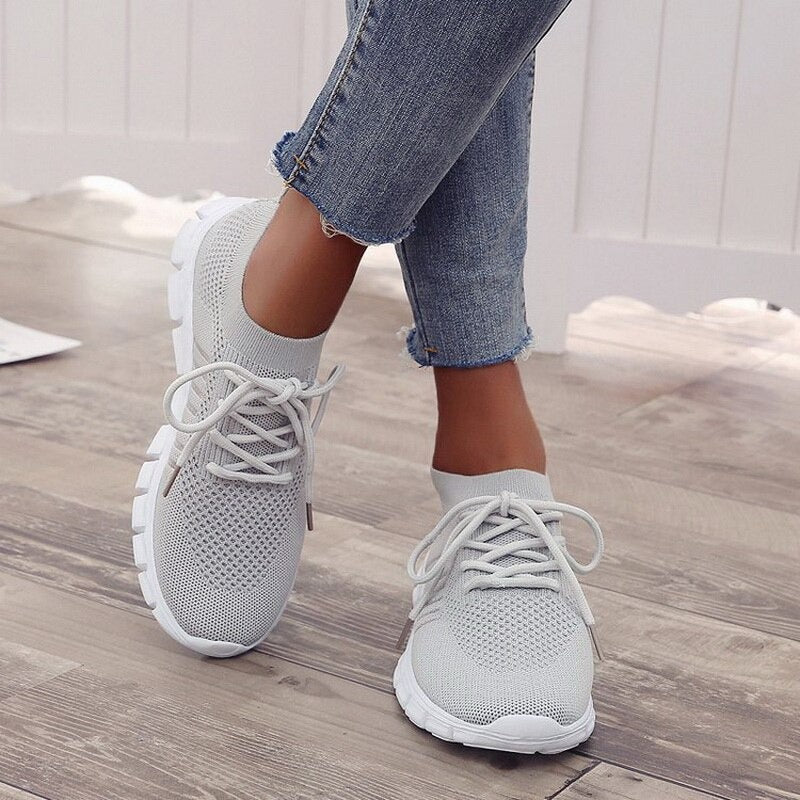 Slip-On-träningsskor | Mesh | Promenader | Slip-On-sneakers | Ortopediska skor för kvinnor-Mira Lina