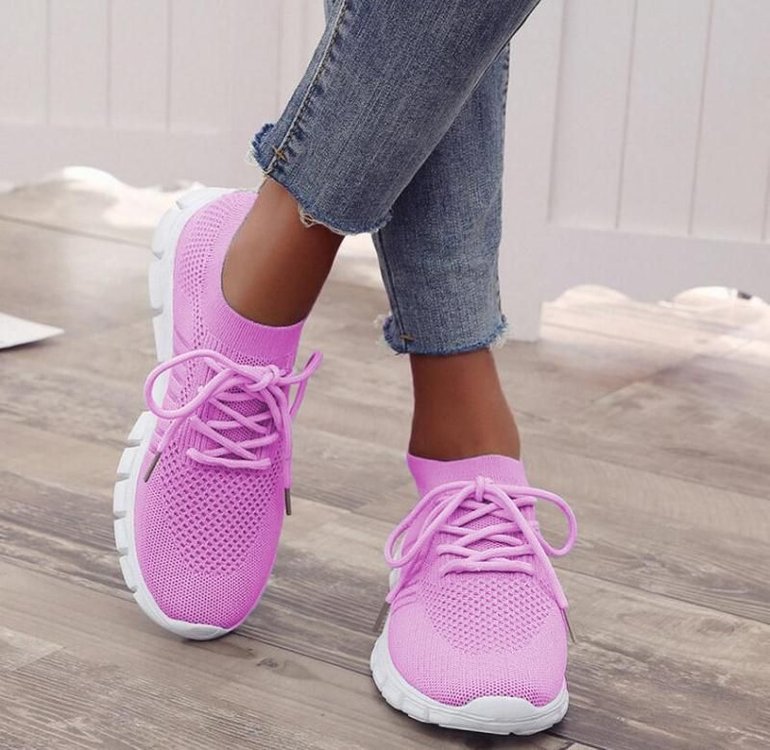 Slip-On-träningsskor | Mesh | Promenader | Slip-On-sneakers | Ortopediska skor för kvinnor-Mira Lina